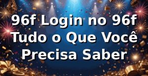 96f Login no 96f – Tudo o Que Você Precisa Saber